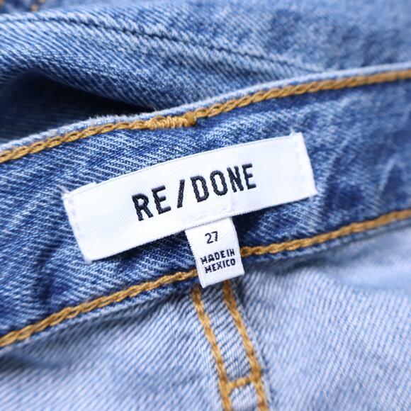 RE/DONE Loose Boot Jeans Hacienda Light Washed Blue High Rise Women's 27 - Picture 11 of 13